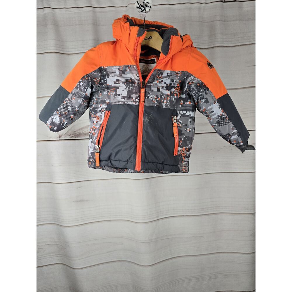 Snozu Kid's Jacket Orange Gray Sz 3T #B47